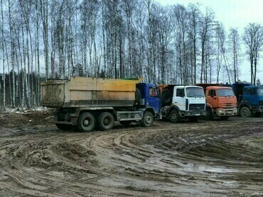 Услуги перевозки щебня