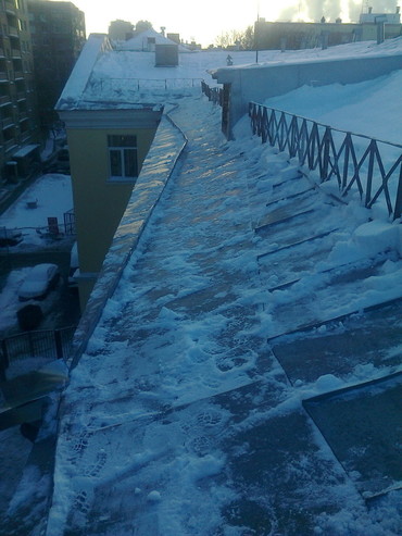 Уборка снега, наледи и сосулек