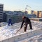 Очистка снега с крыш