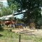 Бурение ям под столбы и опоры. Установка опор ЛЭП