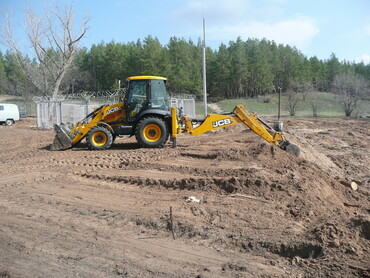JCB 3CX с гидромолотом